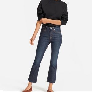 Everlane High Rise Kick Crop Jeans